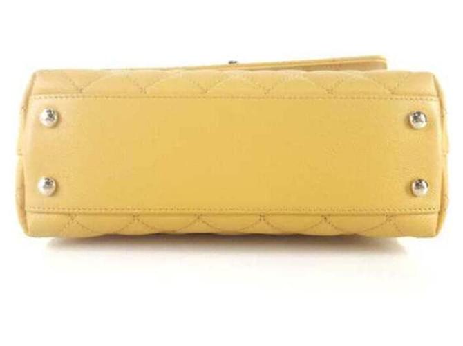 Chanel Borsa Tote Caviar Coco Handle Borsa a Spalla D'oro - vista 5