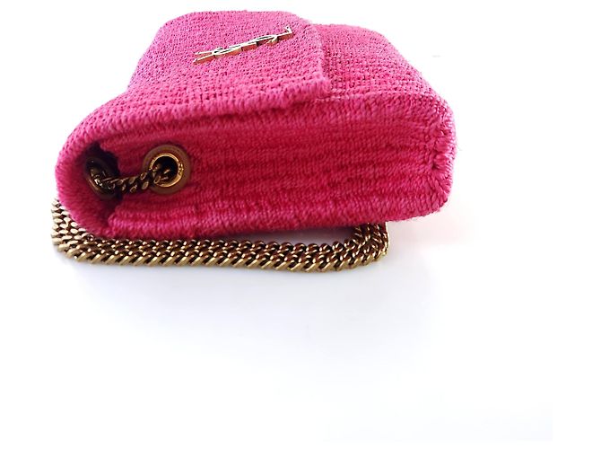 Saint Laurent Raffia Kate Chain Shoulder Bag - view 3