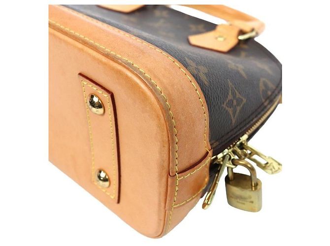 Louis Vuitton Monogramm Alma BB Tasche Braun - Ansicht 9