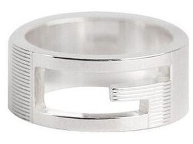 Gucci Anello in argento con logo Taglia - vista 4