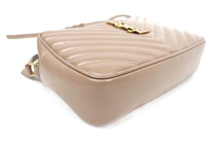 Saint Laurent Borsa a tracolla Lou beige - vista 11