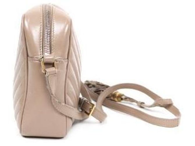 Saint Laurent Borsa a tracolla Lou beige - vista 2