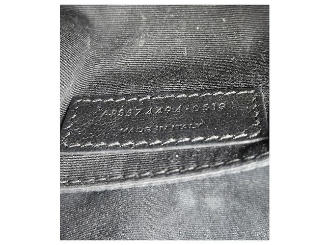 Saint Laurent Borsa a tracolla Lou beige - vista 6