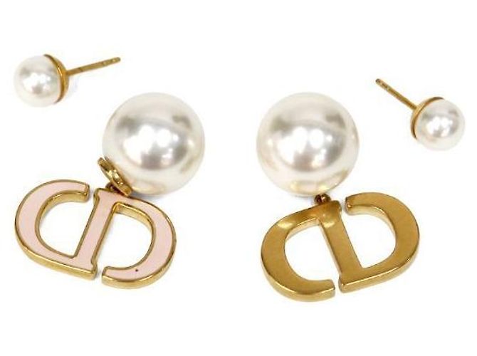 Dior CD Perlen Tribal Ohrringe - Ansicht 4