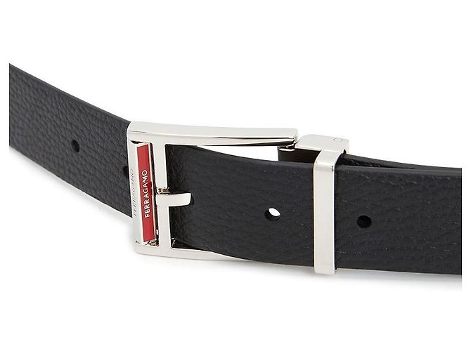 Salvatore Ferragamo Men's Reversible Belt (Pre-Cutting) Black - view 7