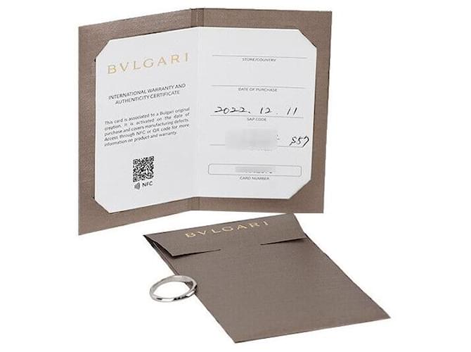 Bulgari Pavé-Ring aus Platin Größe Silber - Ansicht 6