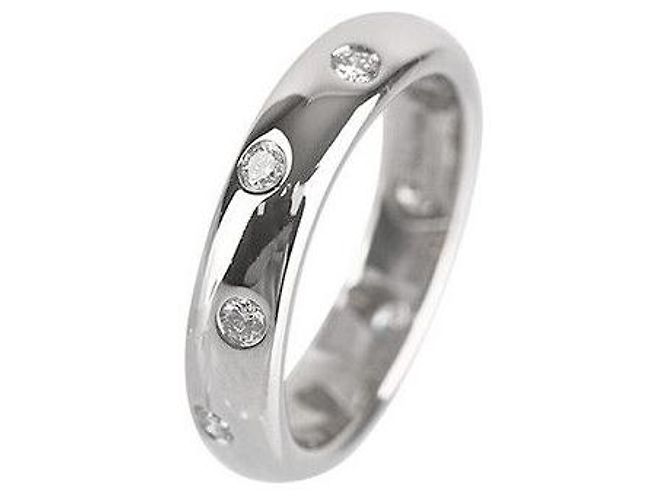 Tiffany & Co Etoual-Platin-Diamantring Größe - Ansicht 7