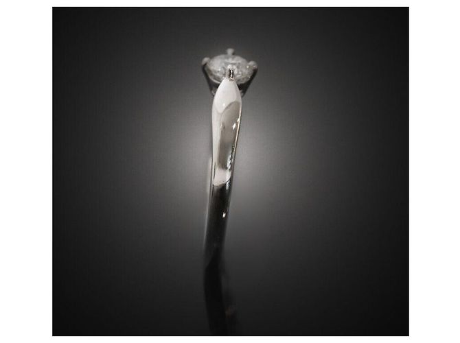 Bulgari Venetia Torcello Ehering aus Platin mit Diamant, Größe - Ansicht 3