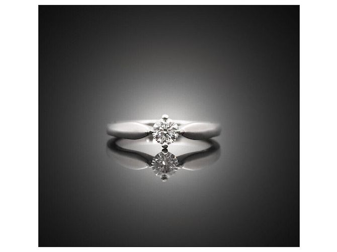 Bulgari Venetia Torcello Ehering aus Platin mit Diamant, Größe - Ansicht 4