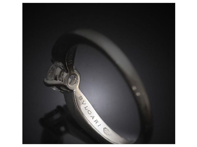 Bulgari Venetia Torcello Ehering aus Platin mit Diamant, Größe - Ansicht 5