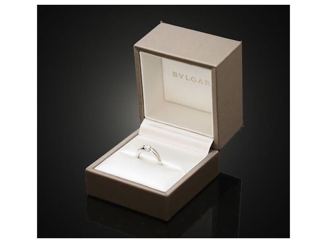 Bulgari Venetia Torcello Ehering aus Platin mit Diamant, Größe - Ansicht 6