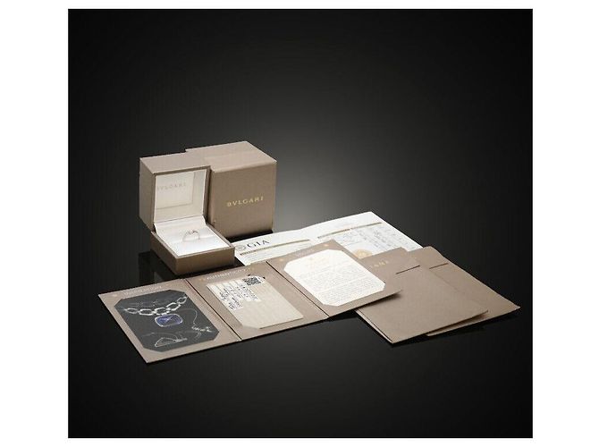 Bulgari Venetia Torcello Ehering aus Platin mit Diamant, Größe - Ansicht 7