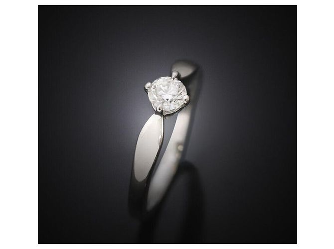 Bulgari Venetia Torcello Ehering aus Platin mit Diamant, Größe - Ansicht 8