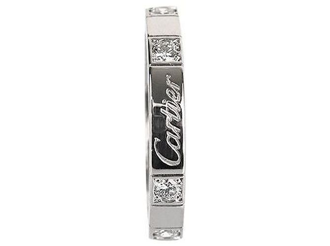 Cartier Laniere Ring aus Weißgold mit Diamanten Größe Silber - Ansicht 3
