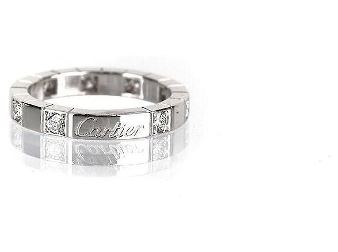 Cartier Laniere Ring aus Weißgold mit Diamanten Größe Silber - Ansicht 4