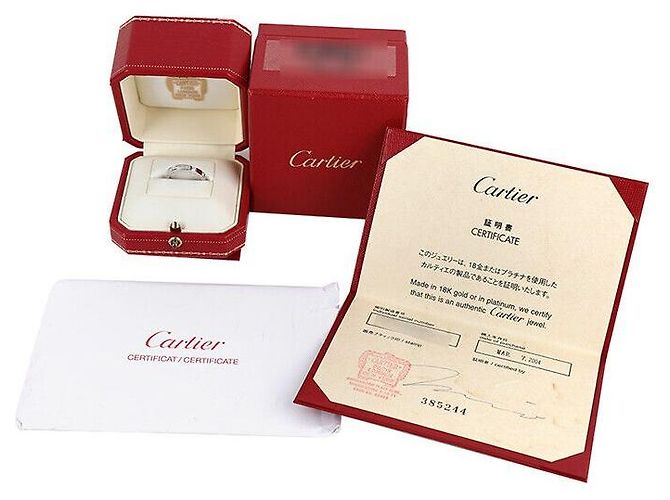 Cartier Laniere Ring aus Weißgold mit Diamanten Größe Silber - Ansicht 6
