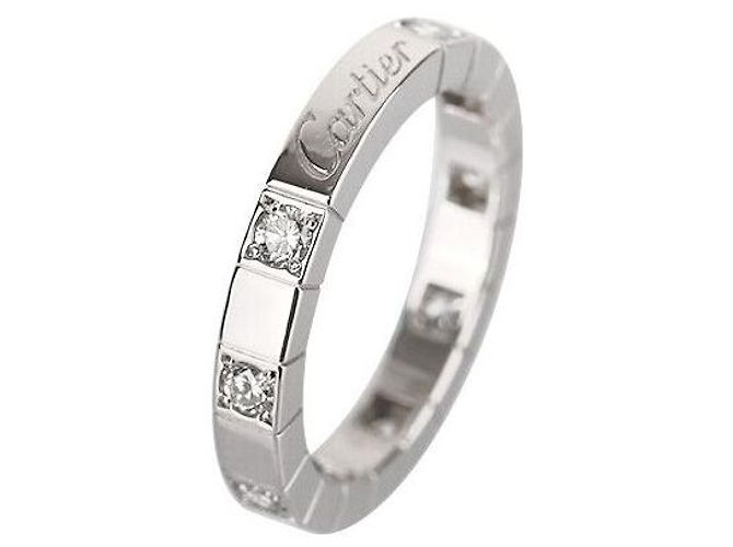 Cartier Laniere Ring aus Weißgold mit Diamanten Größe Silber - Ansicht 7