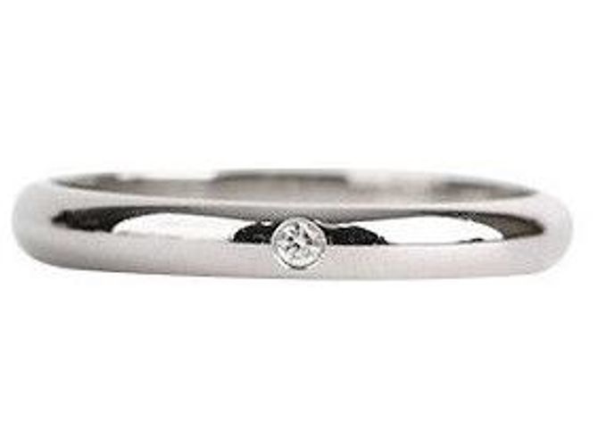 Cartier Ehering aus Platin mit Diamant - Größe Silber - Ansicht 4
