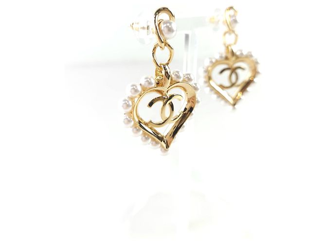 Chanel Heart CC Ohrringe Mehrfarben - Ansicht 3
