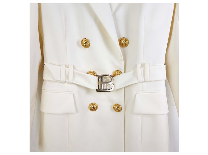 Balmain Chaqueta de cinturón con doble botón - vista 3
