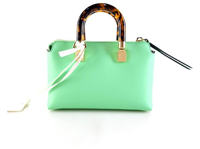 Fendi Borsa a tracolla Boston By The Way Verde - vista 3
