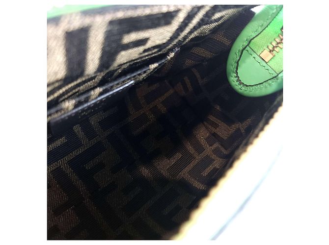 Fendi Borsa a tracolla Boston By The Way Verde - vista 5