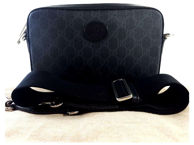 Gucci Borsa a tracolla Supreme intrecciata Supreme Nero - vista 7