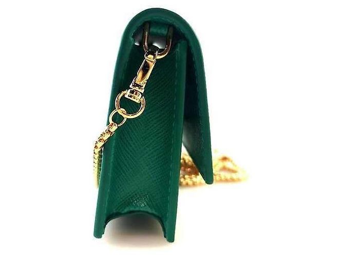 Prada Kartenhalter mit Saffiano-Kette Mehrfarben - Ansicht 2