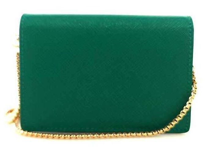 Prada Kartenhalter mit Saffiano-Kette Mehrfarben - Ansicht 3