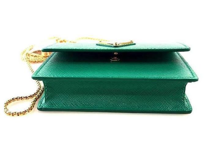 Prada Kartenhalter mit Saffiano-Kette Mehrfarben - Ansicht 4