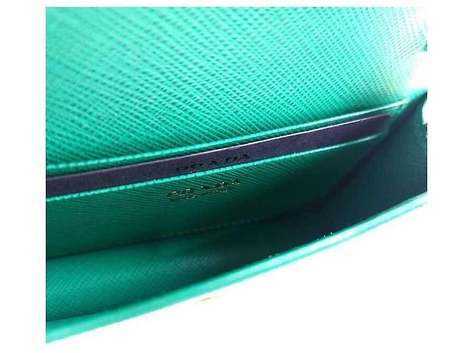Prada Kartenhalter mit Saffiano-Kette Mehrfarben - Ansicht 5
