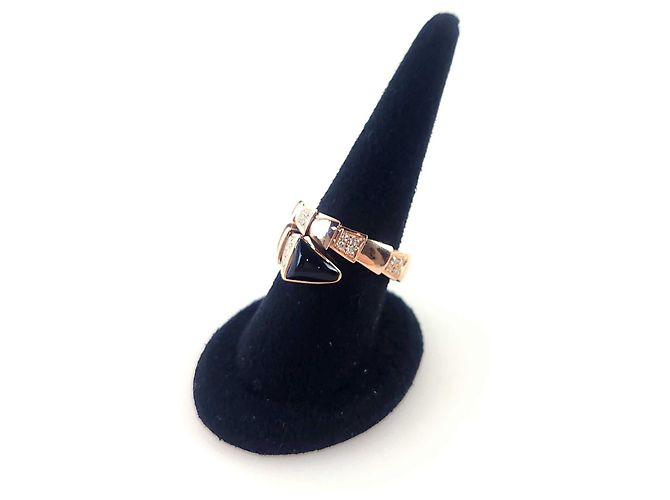 Bulgari Onyx-Diamant Serpenti Viper Ring Schwarz - Ansicht 2