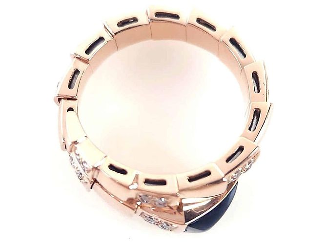 Bulgari Onyx-Diamant Serpenti Viper Ring Schwarz - Ansicht 4