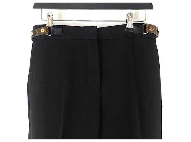 Louis Vuitton Cinturón Monogram Strap Pantalones Clásicos Negro - vista 2