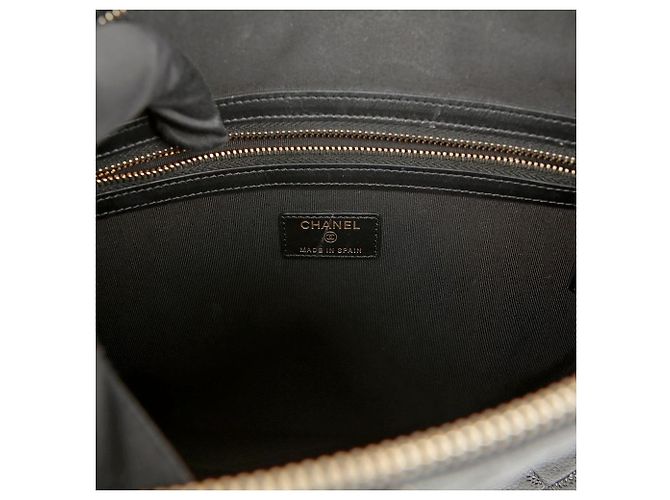 Chanel Clutch Grande Boy Caviar Nero - vista 11