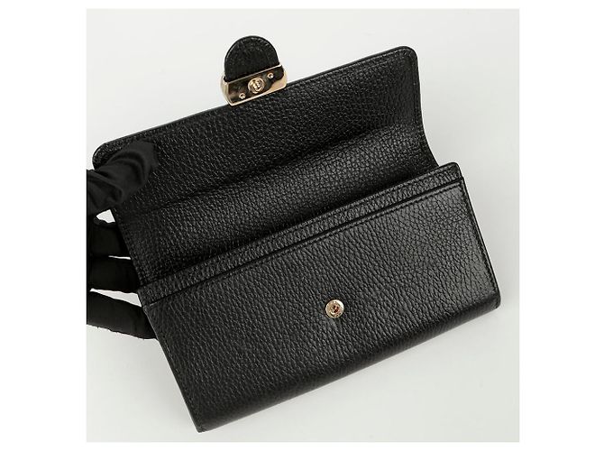 Gucci Interlocking Long Wallet Black - view 7