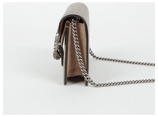 Gucci Borsa a tracolla incrociata super mini Dionysus con catena Bianco - vista 5