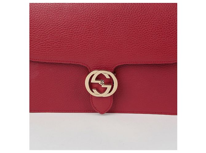 Gucci Borsa a spalla media intrecciata Rosso - vista 3