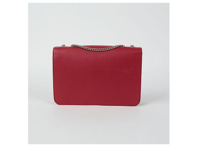Gucci Borsa a spalla media intrecciata Rosso - vista 4