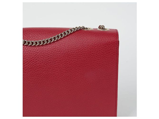 Gucci Borsa a spalla media intrecciata Rosso - vista 5