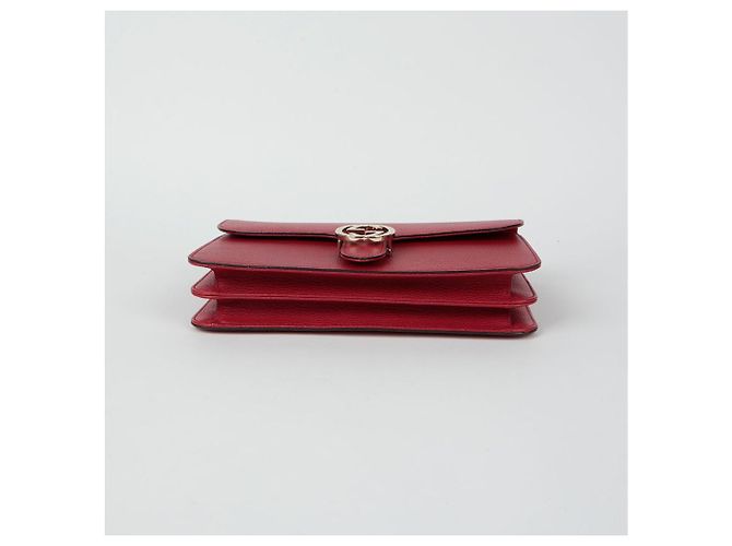 Gucci Borsa a spalla media intrecciata Rosso - vista 7