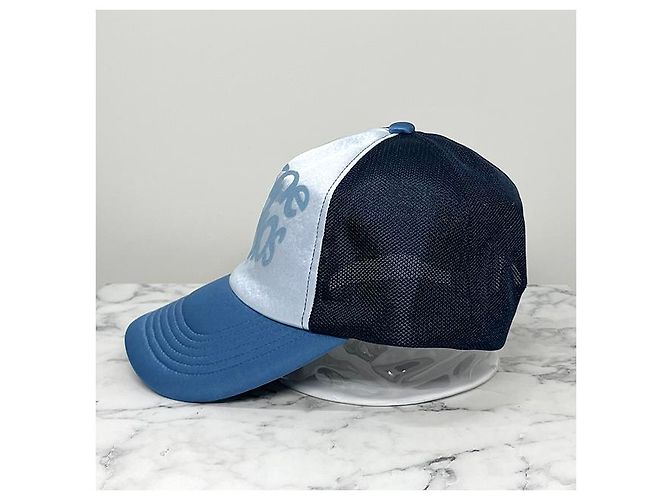 Acne Baseballkappe mit Logo-Print Multi Blau - Ansicht 12