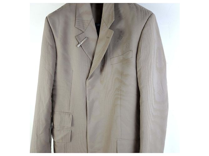 Louis Vuitton Cappotto in jacquard non foderato Bianco - vista 2