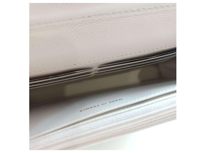 Chanel Borsa a tracolla con catena caviar classica Bianco - vista 6