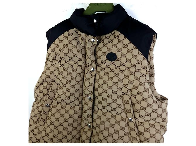 Gucci Colete acolchoado de lona de algodão Multicor - vista 2