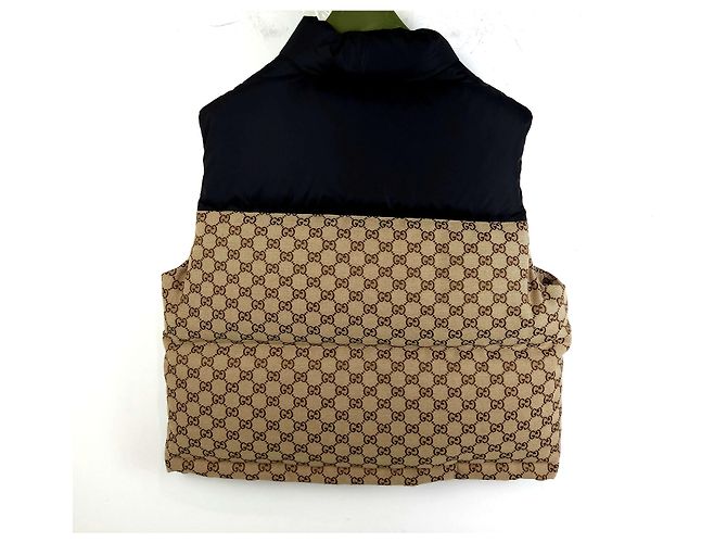 Gucci Colete acolchoado de lona de algodão Multicor - vista 3