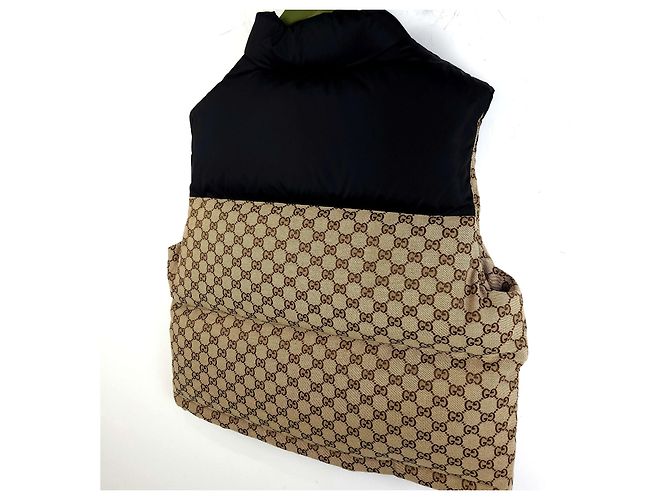 Gucci Colete acolchoado de lona de algodão Multicor - vista 4