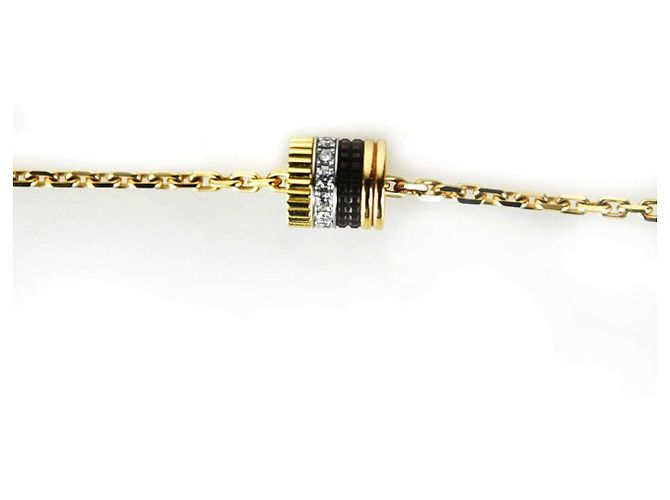 Boucheron Pulsera Quattro de Diamantes Dorado - vista 4