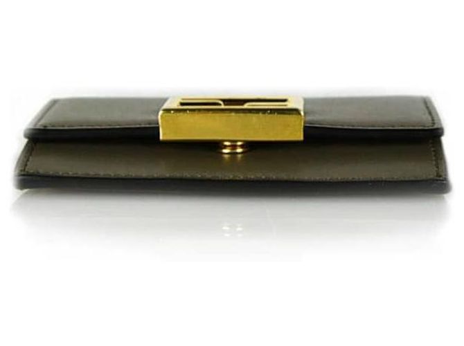 Fendi Tarjetero Baguette Dorado - vista 6