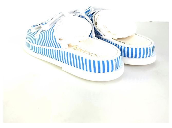 Chanel Sandali Velcro a Strisce Multicolore - vista 3
